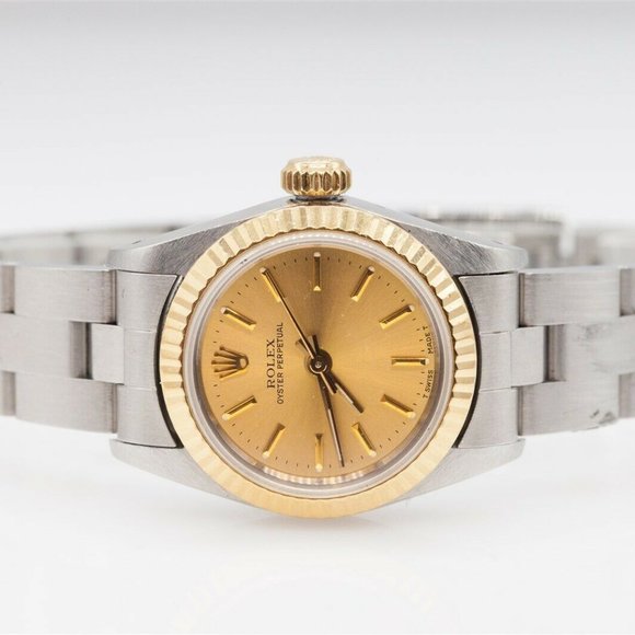 MINT OYSTER ROLEX 18K LADIES WATCH!! - Picture 1 of 5